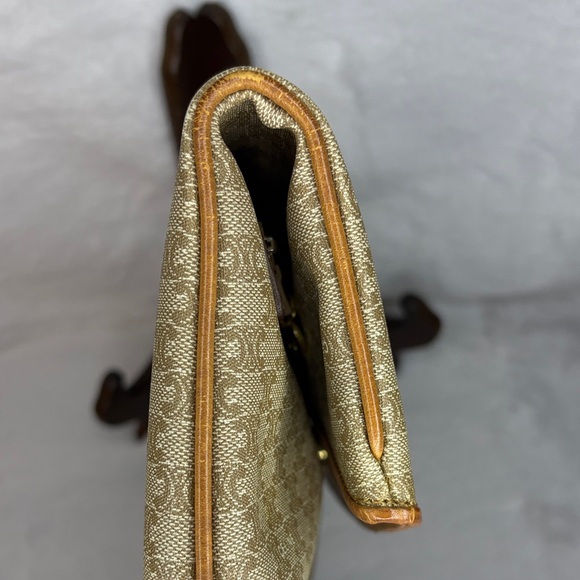 Celine Authentic Macadam Canvas Fold Over Clutch Bag - Vintage - Picture 9 of 15